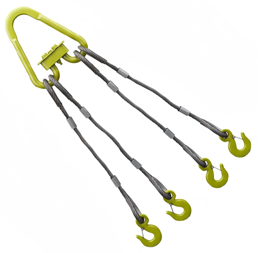 Строп канатный четырехветвевой 4СК-2т 6м (опрессовка)