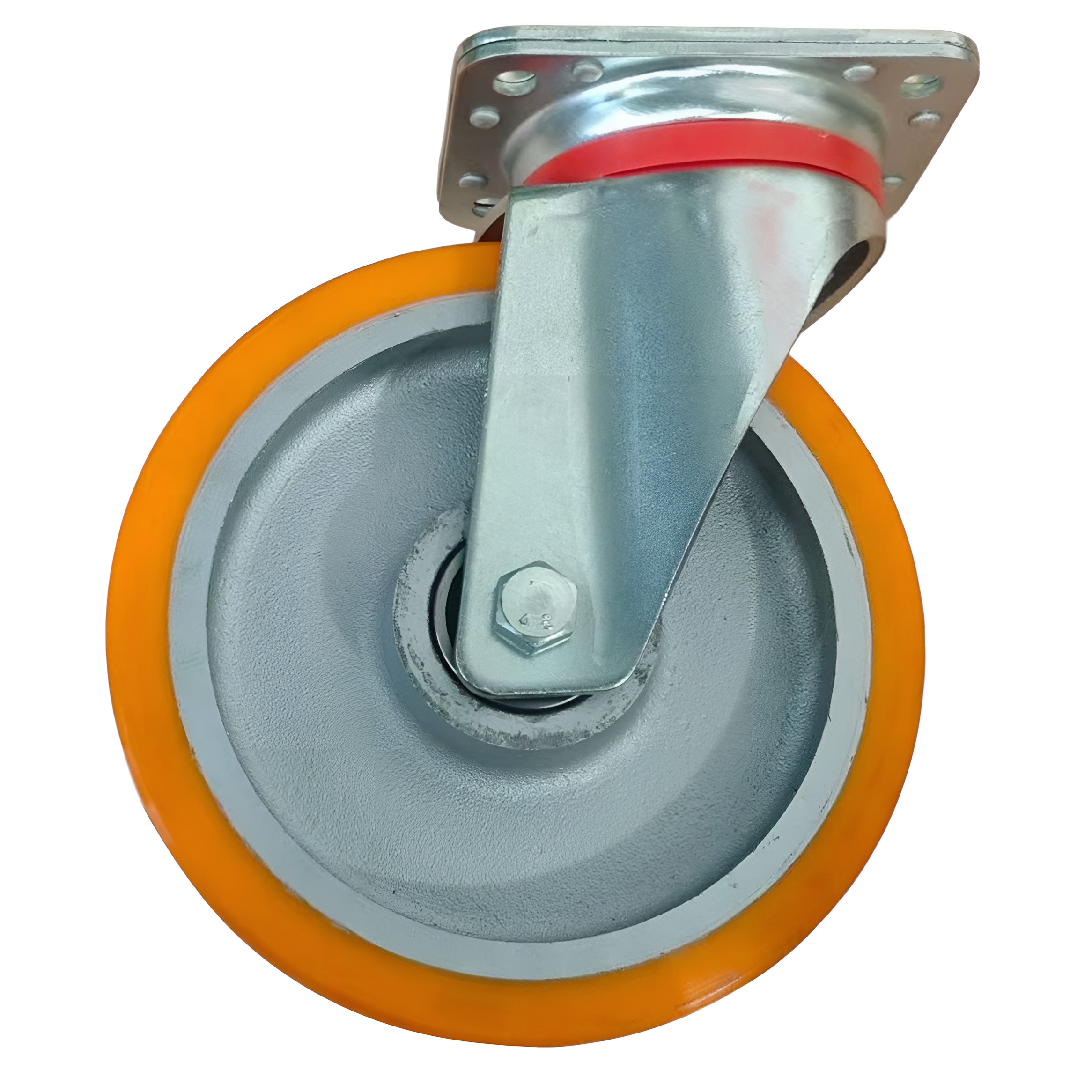 VBP 200 S EU - Сверхбольшегрузное полиуретановое колесо 200 мм. г/п 900 кг (поворот., площадка, шарикопод)
