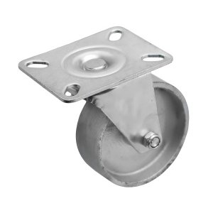 SCss 42 - Большегрузное чугунное колесо без резины 100 мм (поворот., площадка, светл. обод.)