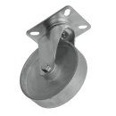 SCss 55 - Большегрузное чугунное колесо без резины 125 мм (поворот., площадка, светл. обод.)