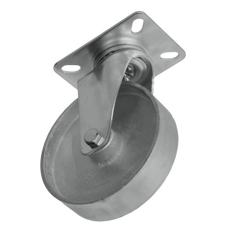 SCss 55 - Большегрузное чугунное колесо без резины 125 мм (поворот., площадка, светл. обод.)