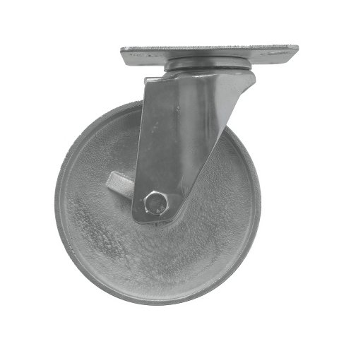 SCss 55 - Большегрузное чугунное колесо без резины 125 мм (поворот., площадка, светл. обод.)